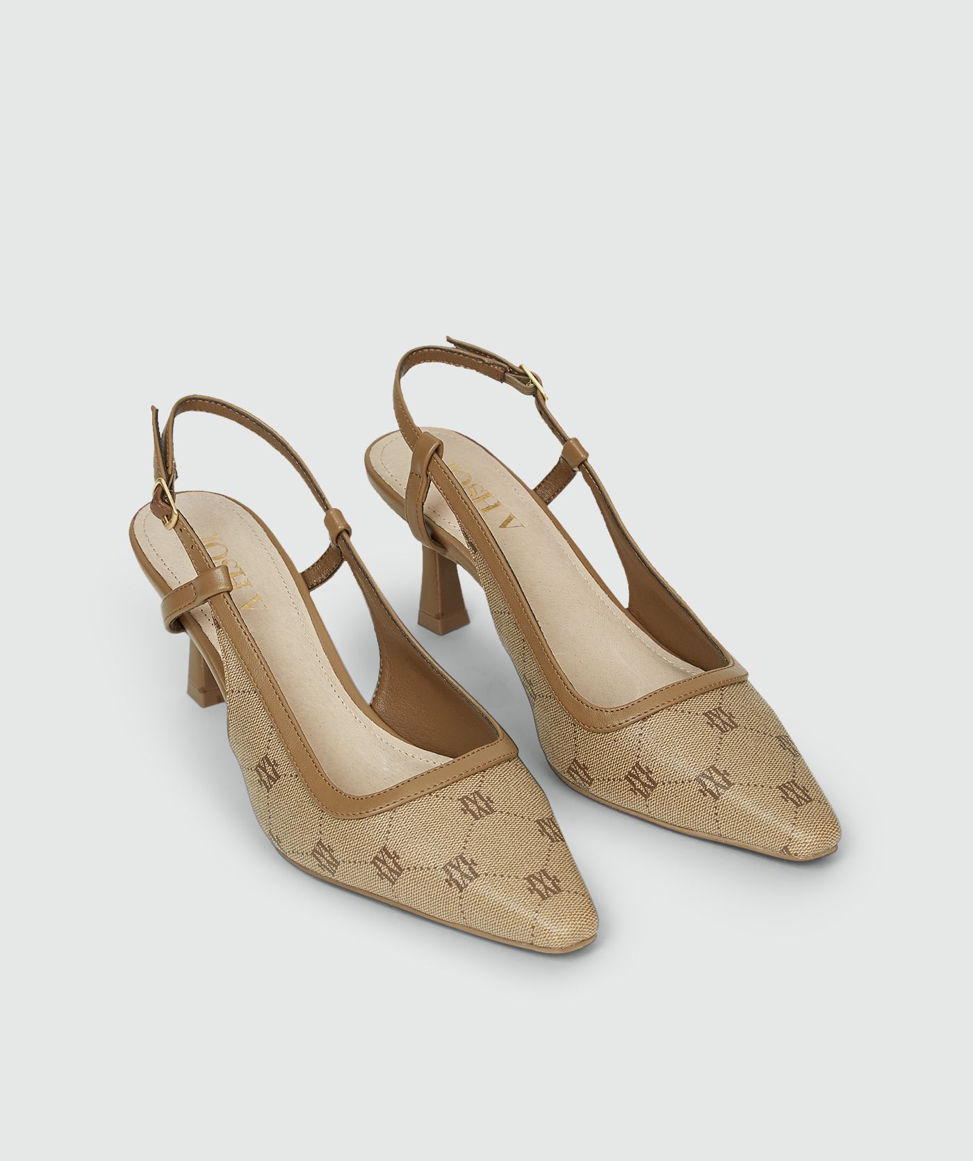 Sapato Aberro Atrás JINTHE Logo Taupe - Josh V 3