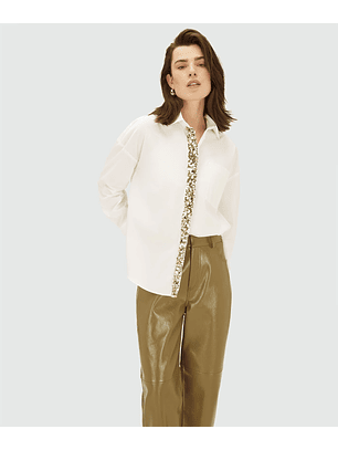 Camisa com Latejoulas CECILE Branco - Josh V