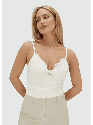 Top de Alças em Renda RIVER Branco - Josh V