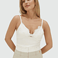 Top de Alças em Renda RIVER Branco - Josh V - vignette 1