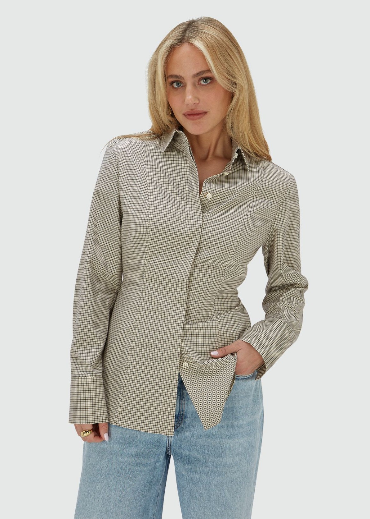 Camisa ARABELLA Xadrez Preto e Branco - Josh V  1