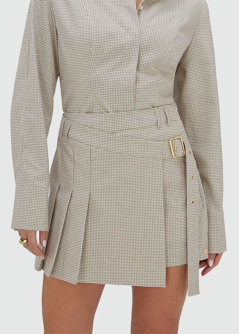 Saia Calção ISADEE Xadrez Preto e Branco - Josh V 1