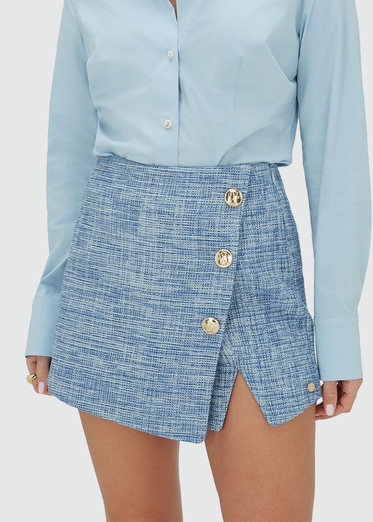 Saia Calção LOTTI em Tweed Azul - Josh V 1