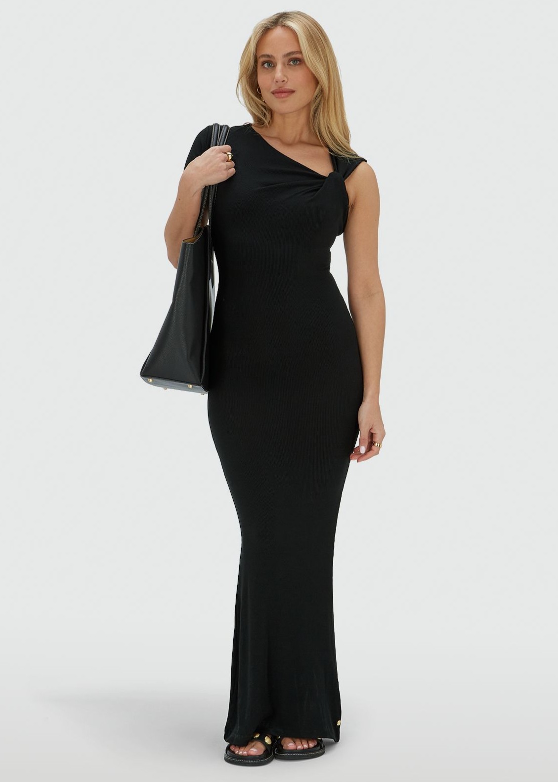 Vestido Canelado FAYLA Preto - Josh V 1