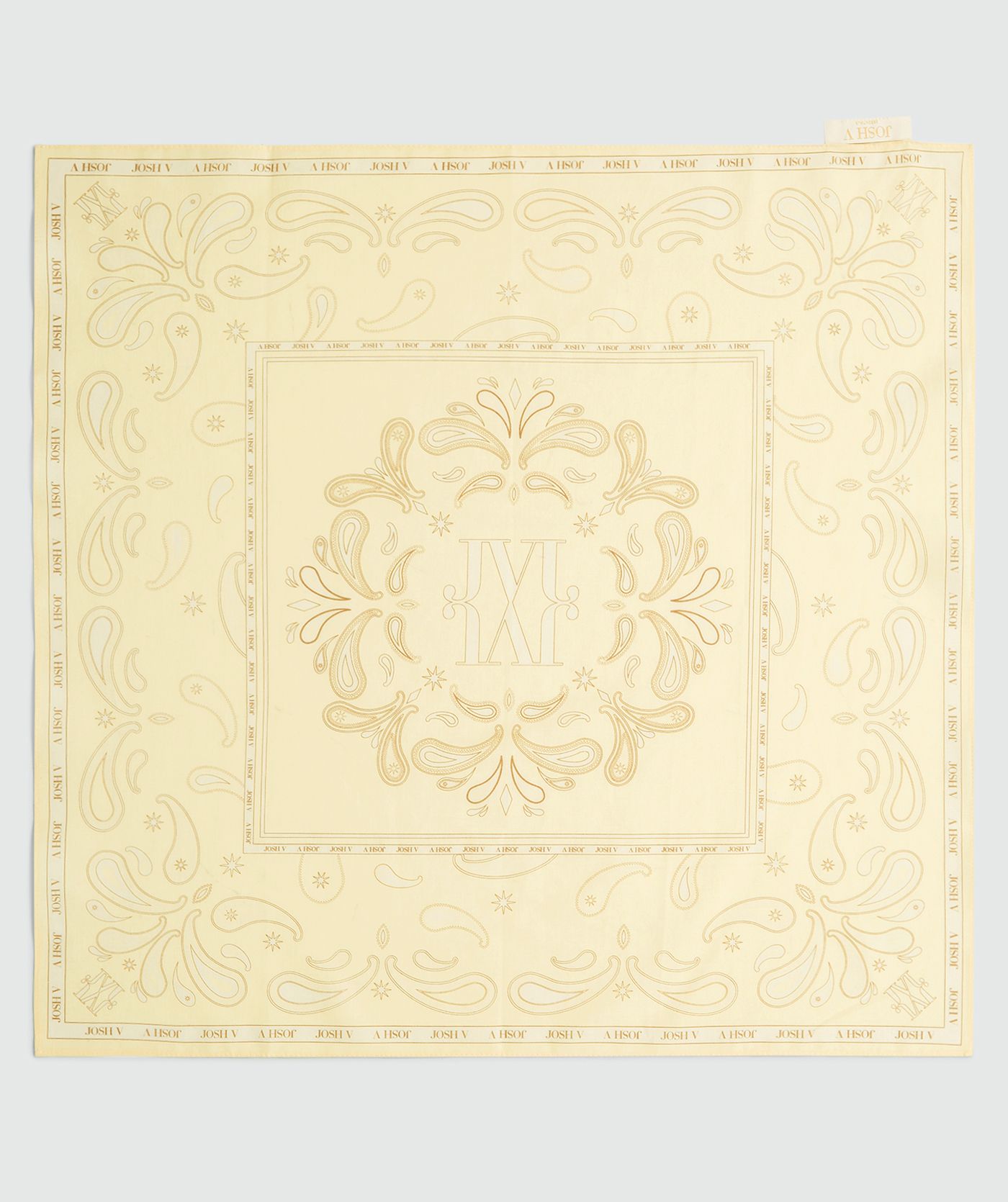 Lenço Quadrado ISOLDE Pequeno Amarelo - Josh V 2