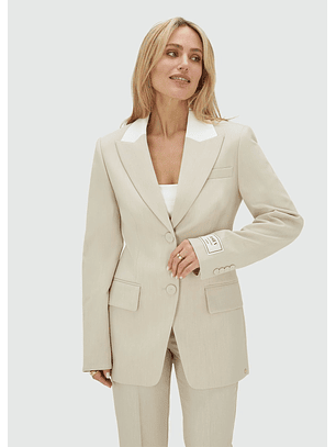 Blazer NILA Bege e Branco - Josh V