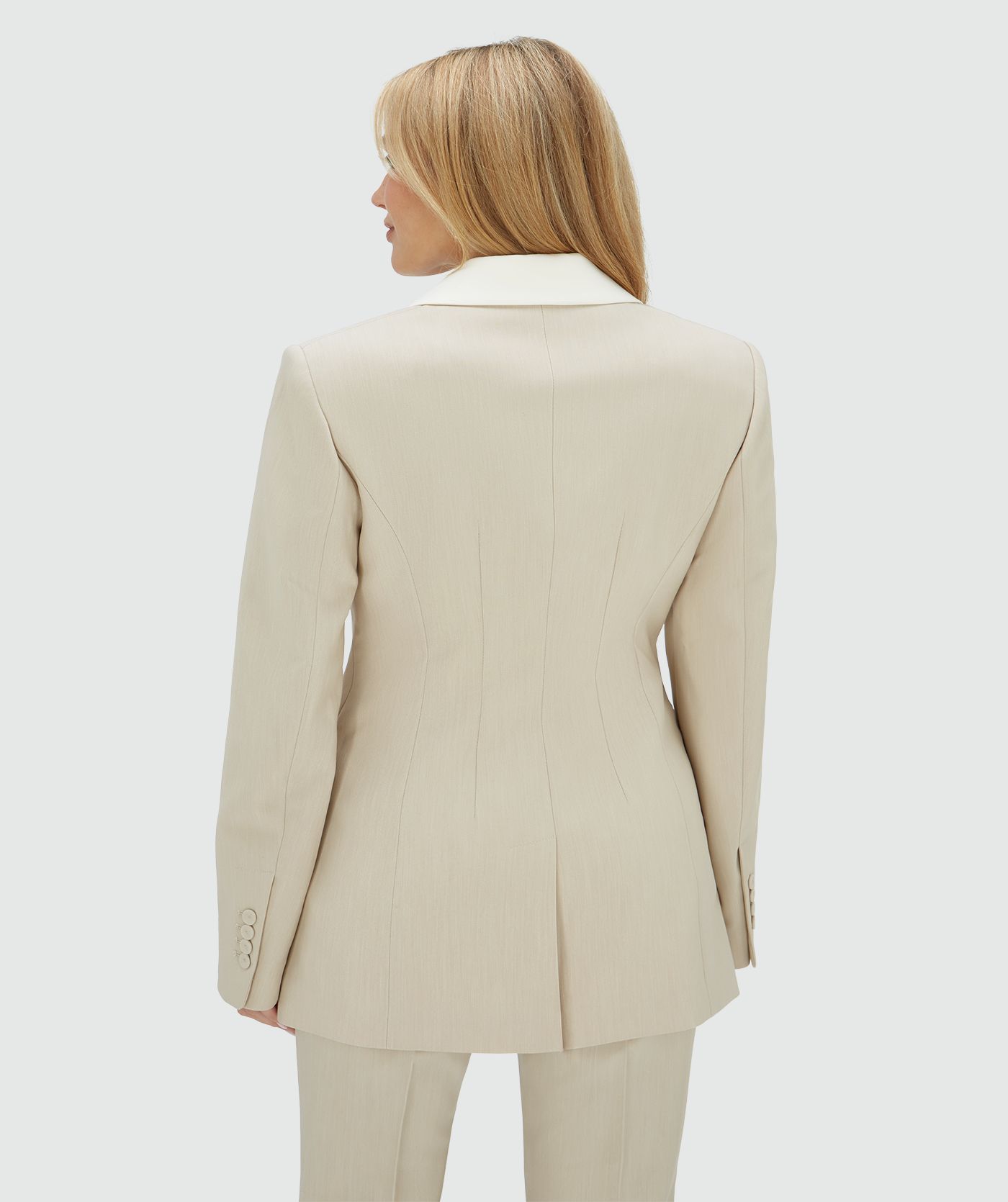 Blazer NILA Bege e Branco - Josh V 5