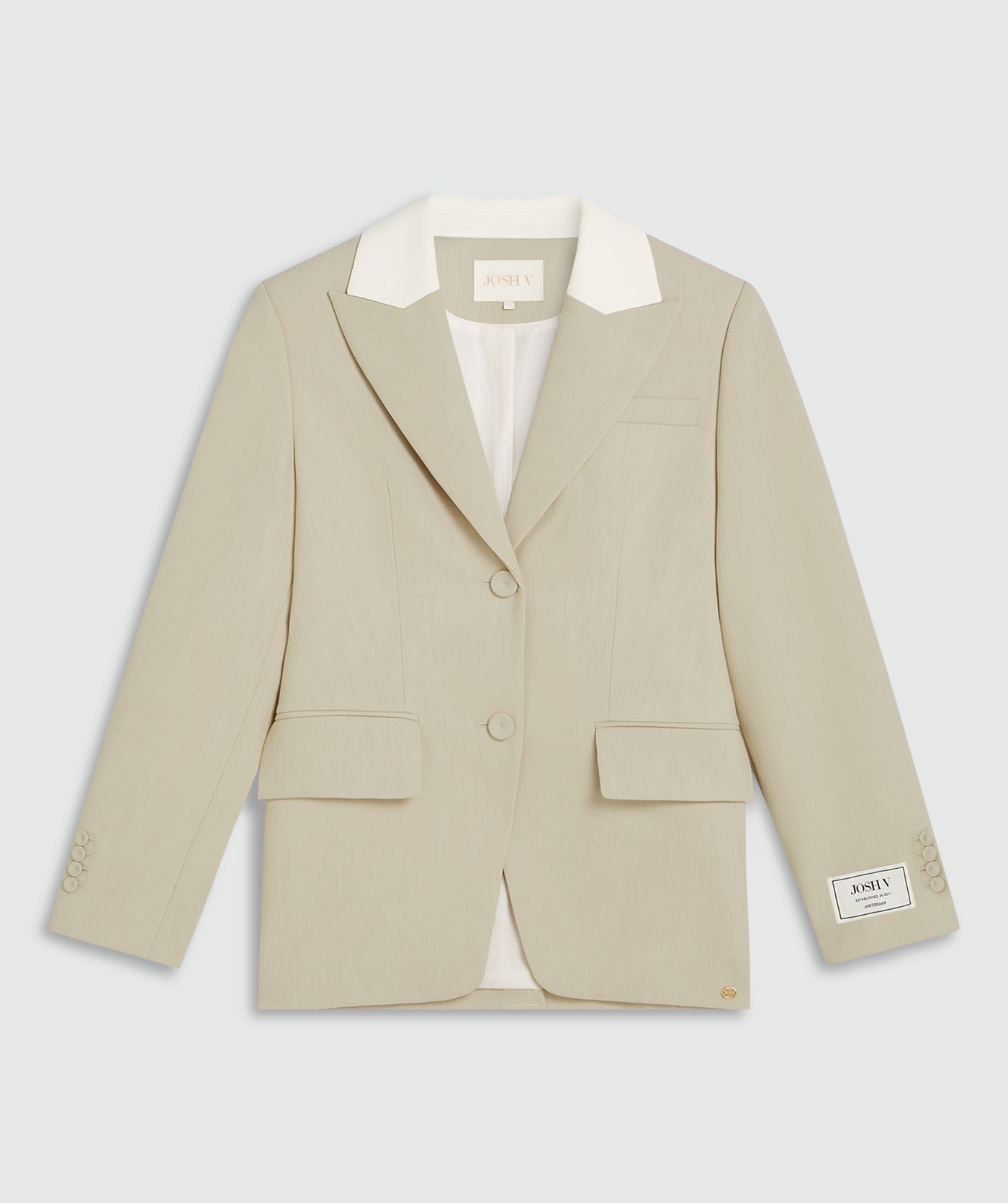 Blazer NILA Bege e Branco - Josh V 6