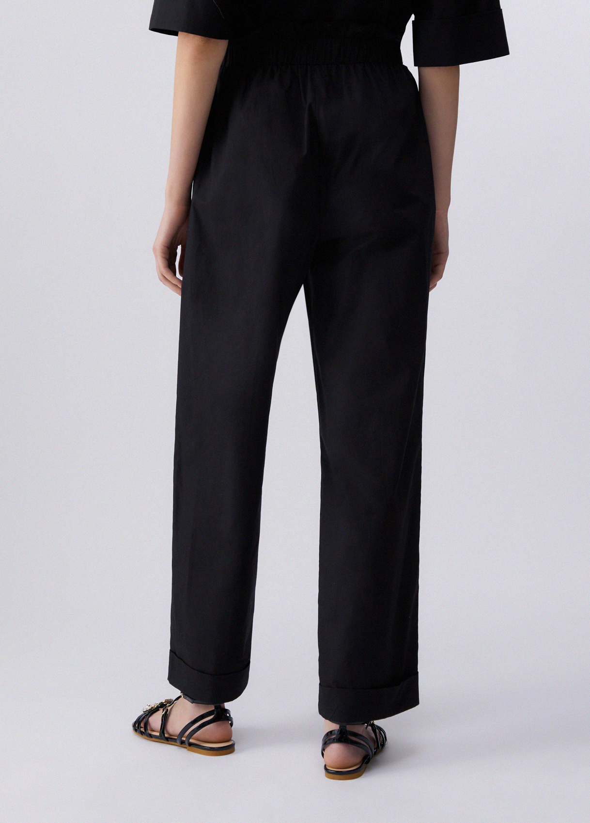 Calças Popline Cinto Preto - Liu Jo 3