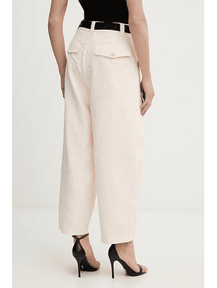 Calças com Cinto Creme - Liu Jo 