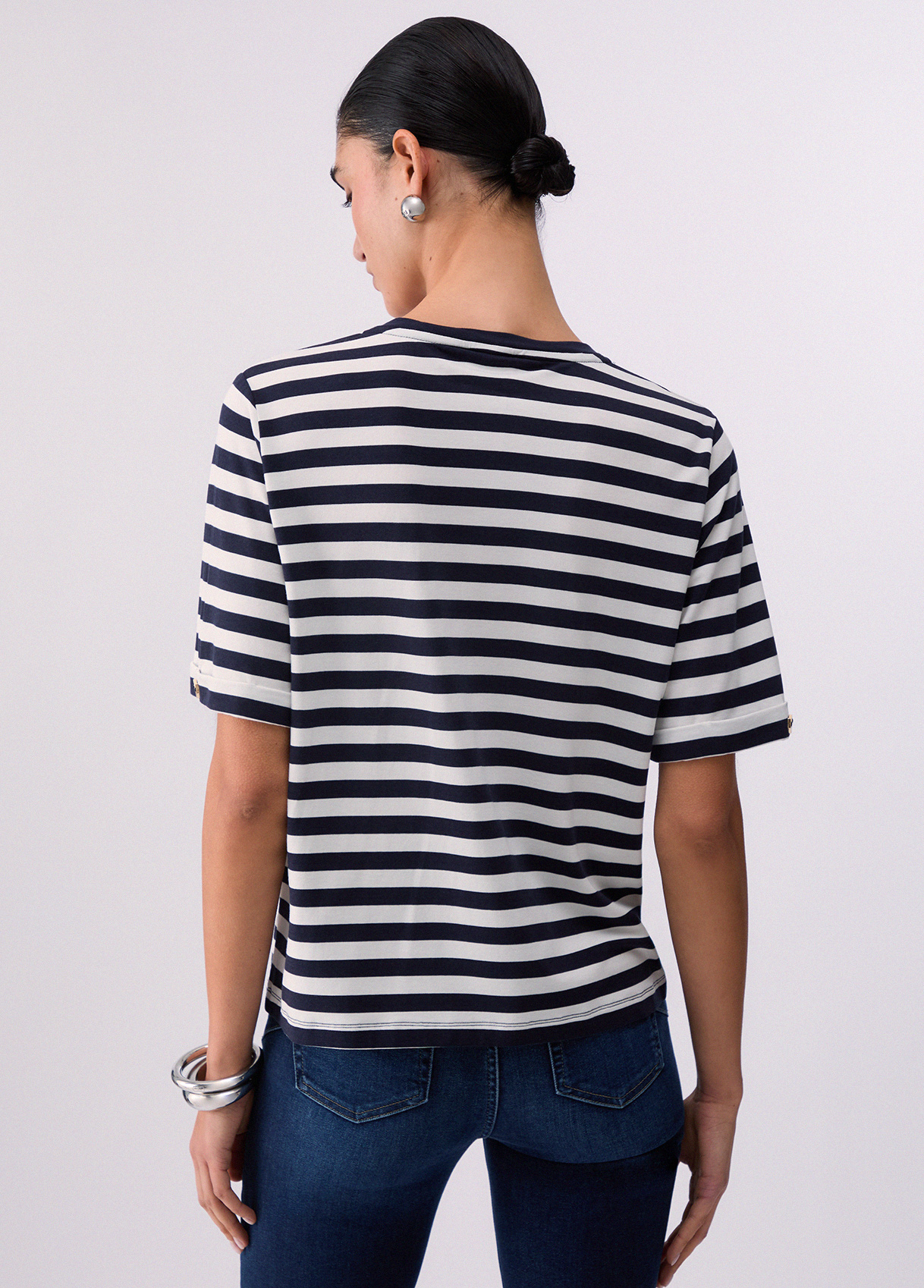 T-shirt Riscas Azul e Branco - LIU JO 2