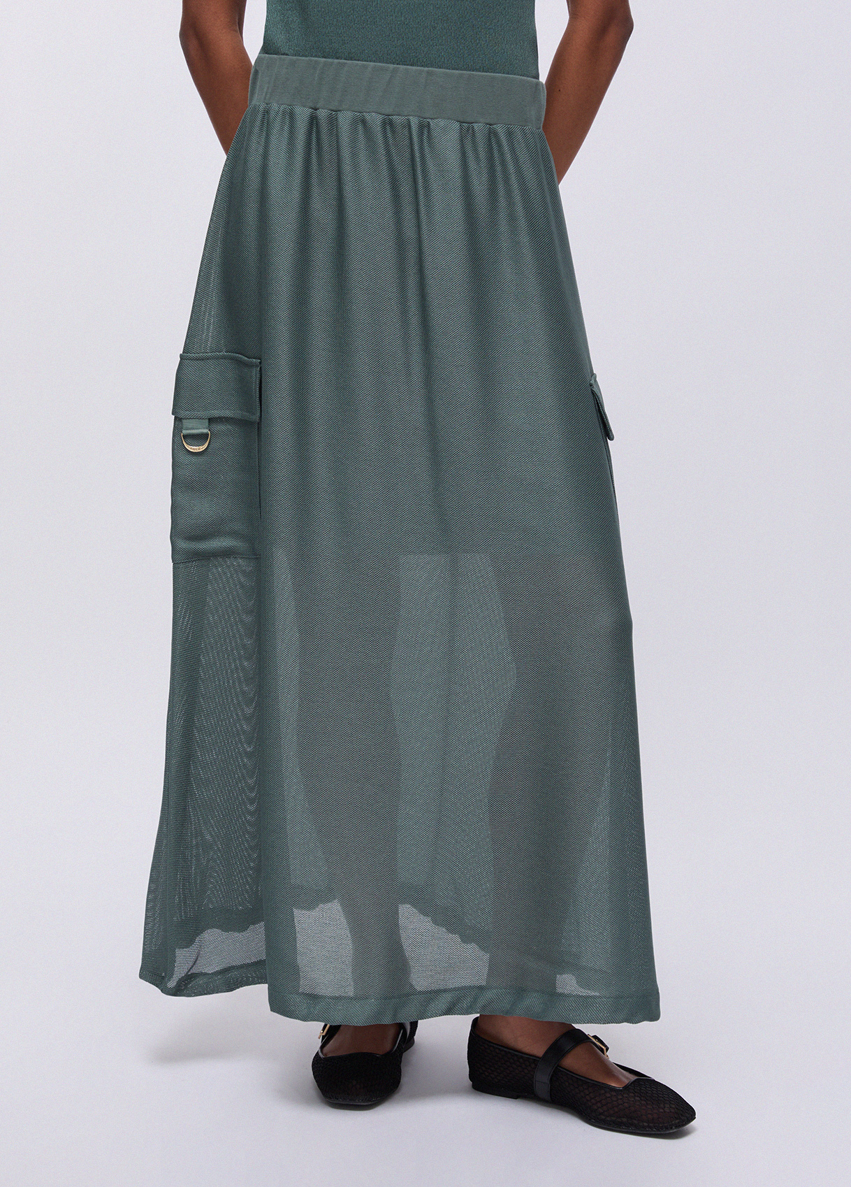 Saia Comprida em Rede Verde - LIU JO  1