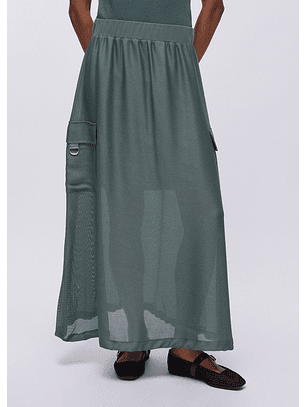 Saia Comprida em Rede Verde - LIU JO 