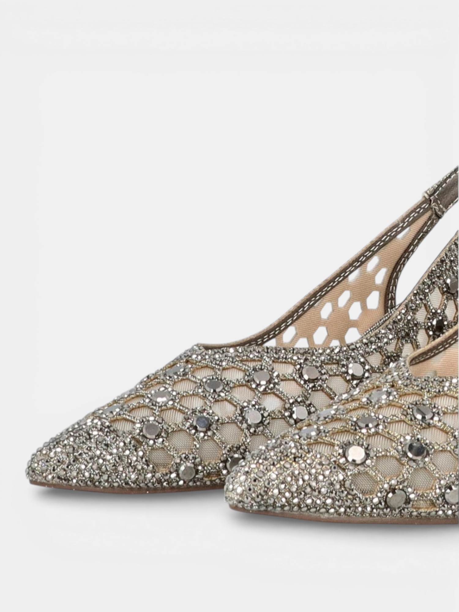 Sapato com Strass Chumbo e Dourado - Menbur 4