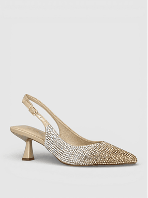 Sapato em Strass Dourado - Menbur 