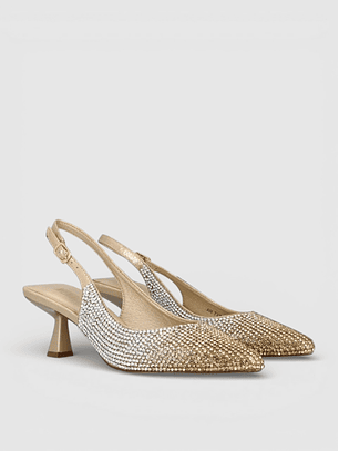 Sapato em Strass Dourado - Menbur 