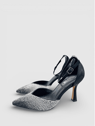 Sapato de Salto em Prateado - Menbur