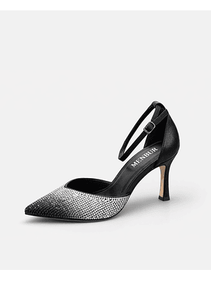 Sapato de Salto em Prateado - Menbur