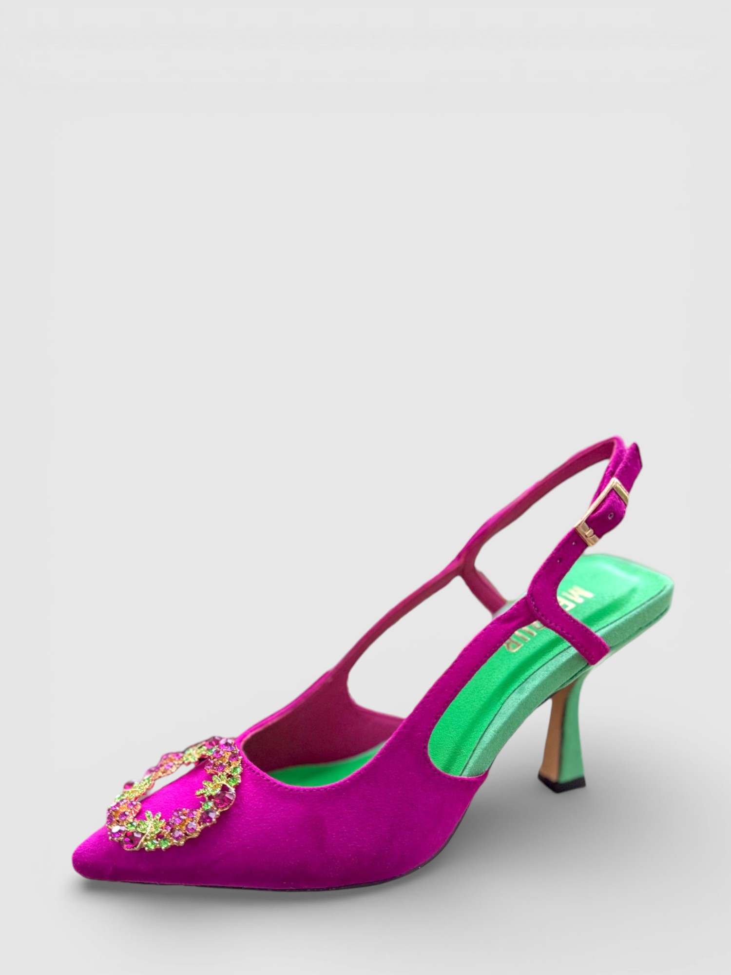 Sapato de Salto Rosa Magenta - Menbur  2