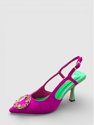 Sapato de Salto Rosa Magenta - Menbur 