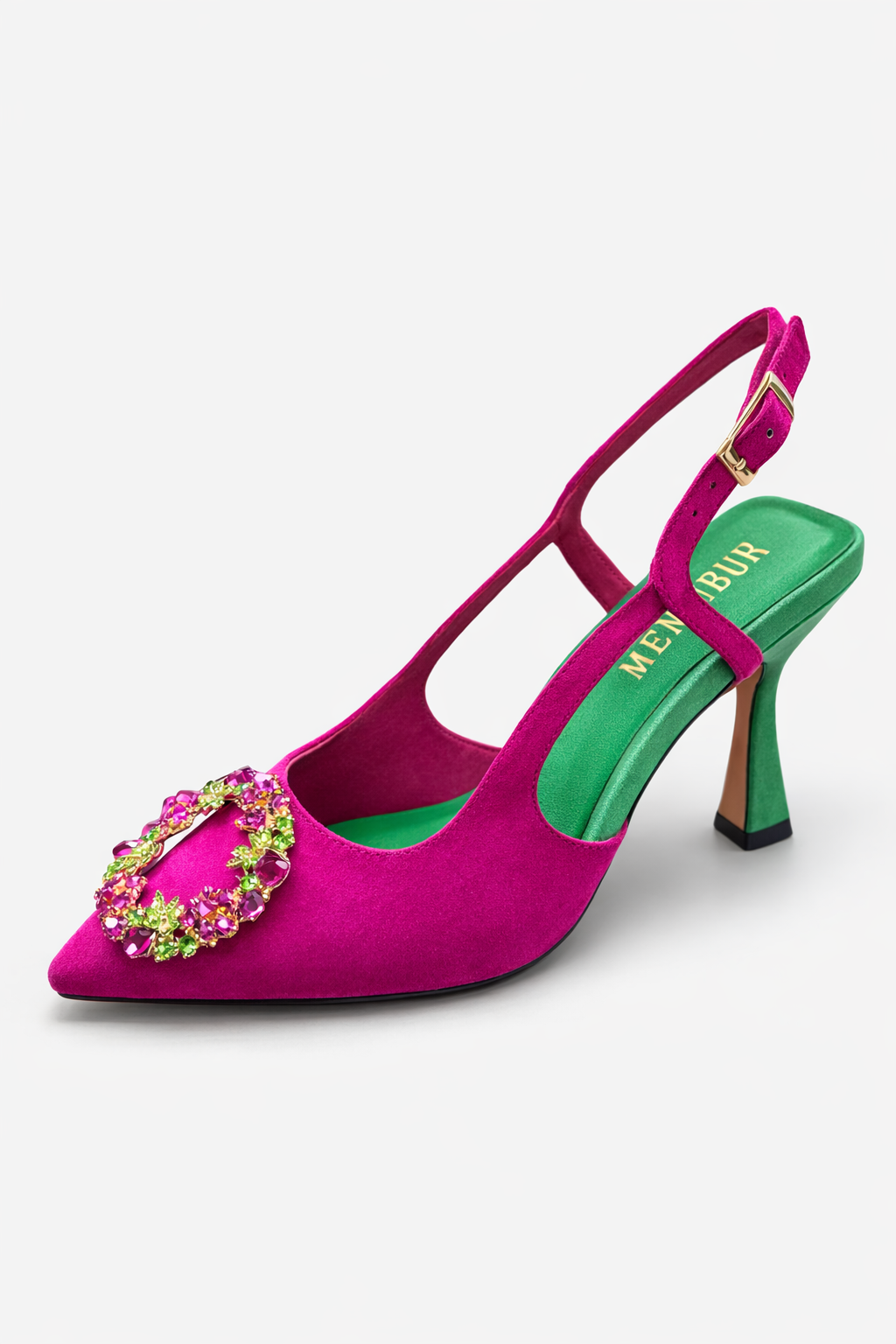 Sapato de Salto Rosa Magenta - Menbur  1