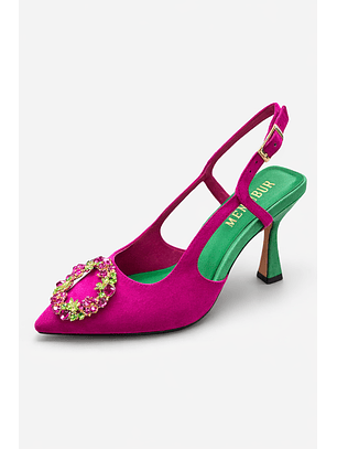 Sapato de Salto Rosa Magenta - Menbur 