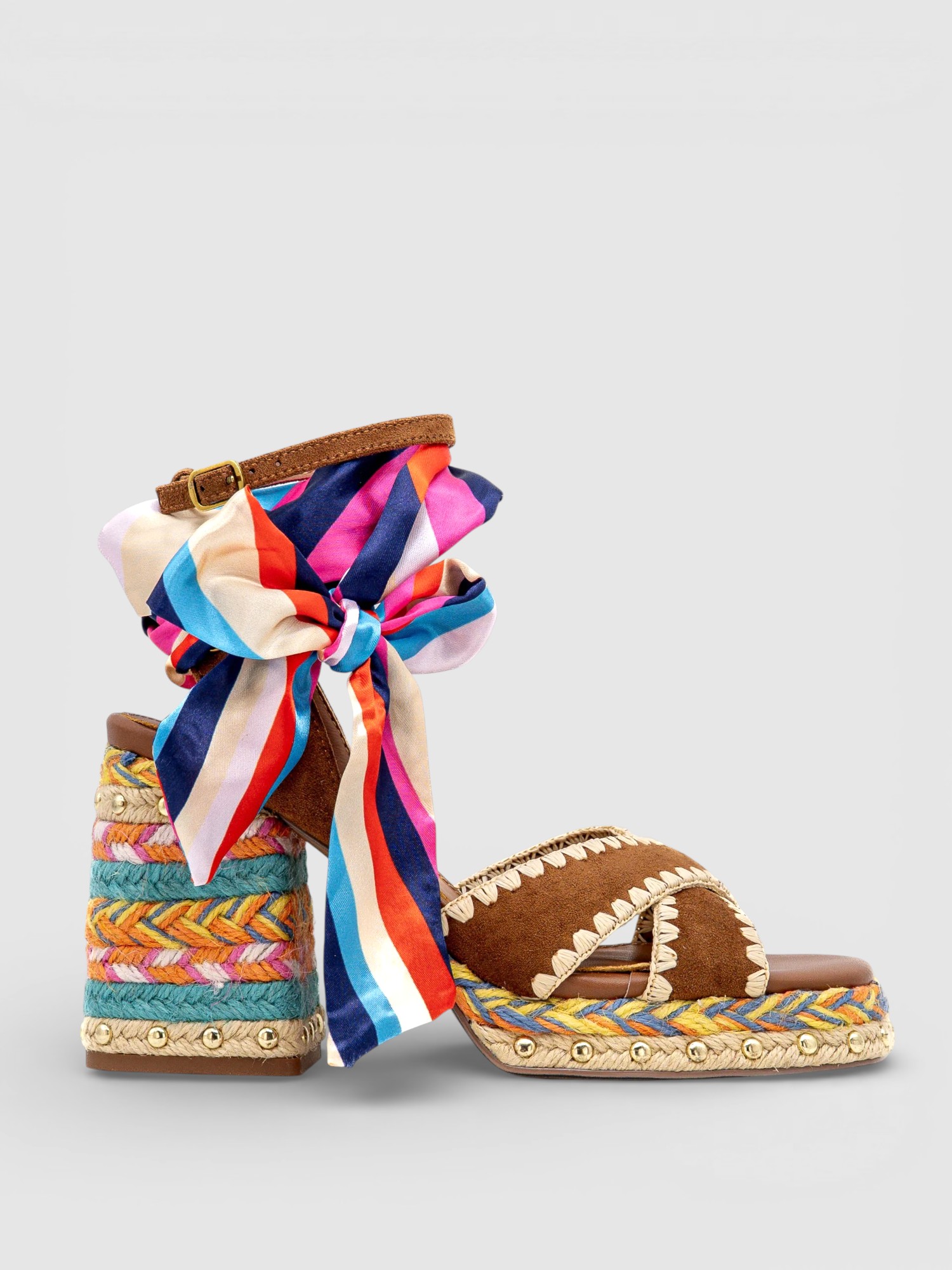 Sandália de Salto Havana 448 Camel - EXÉ 1