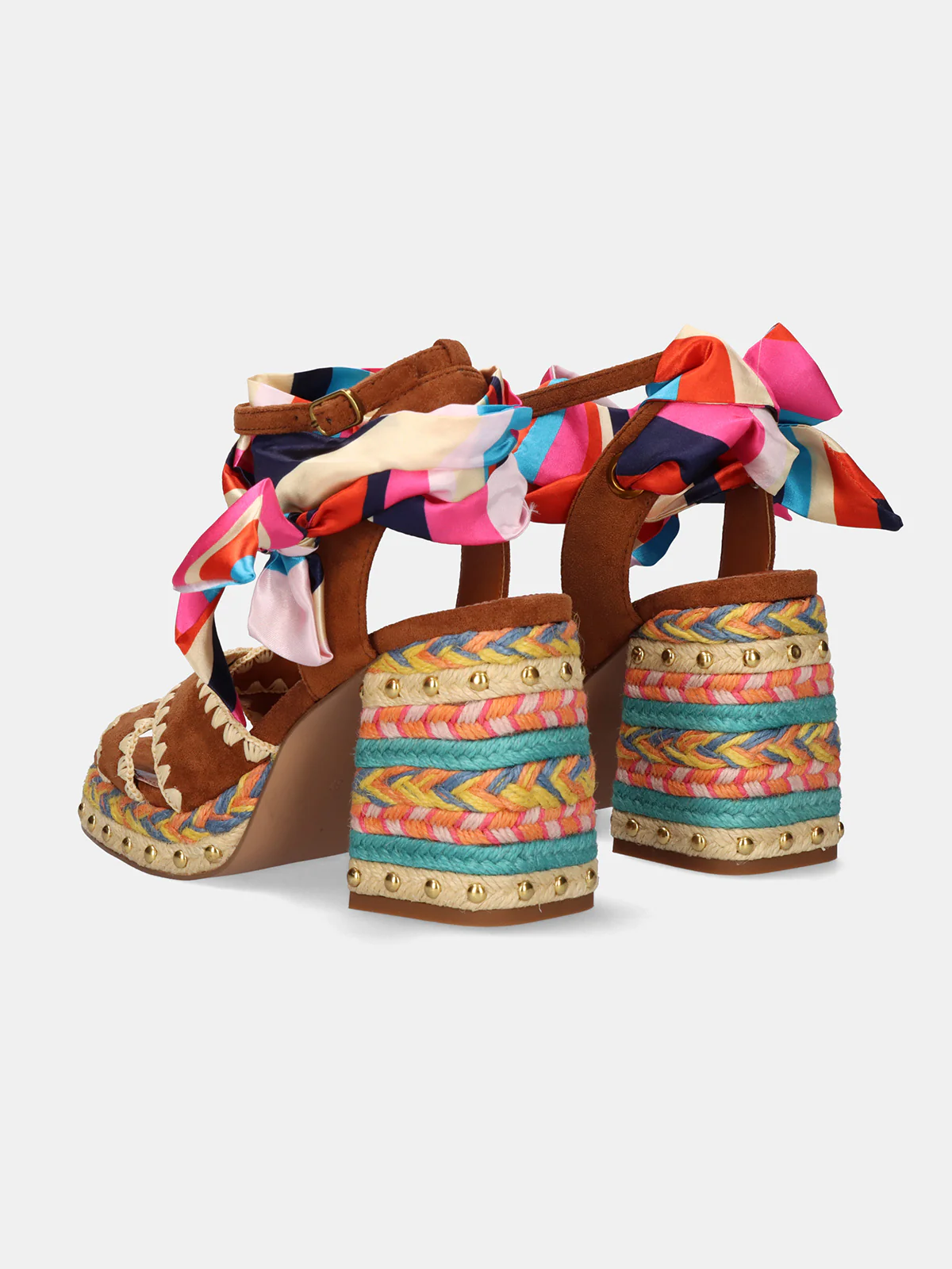 Sandália de Salto Havana 448 Camel - EXÉ 3