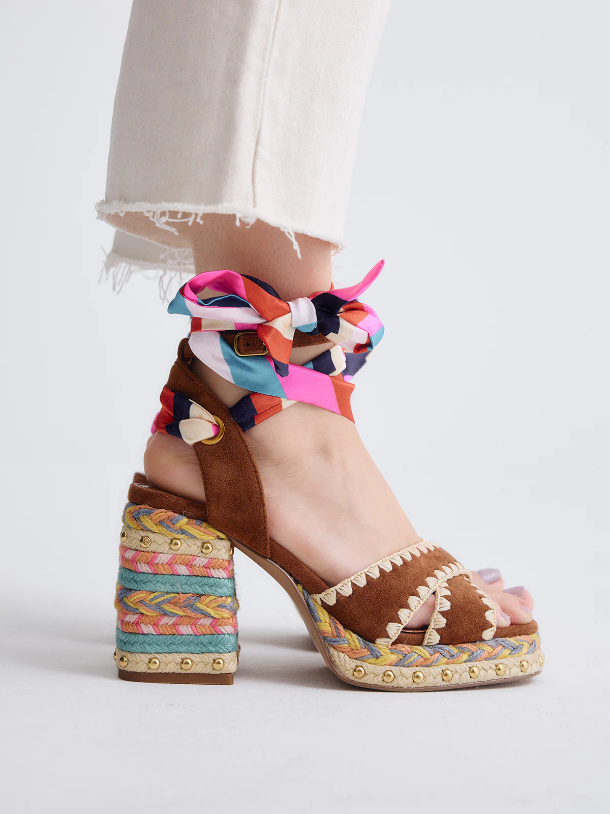 Sandália de Salto Havana 448 Camel - EXÉ 5