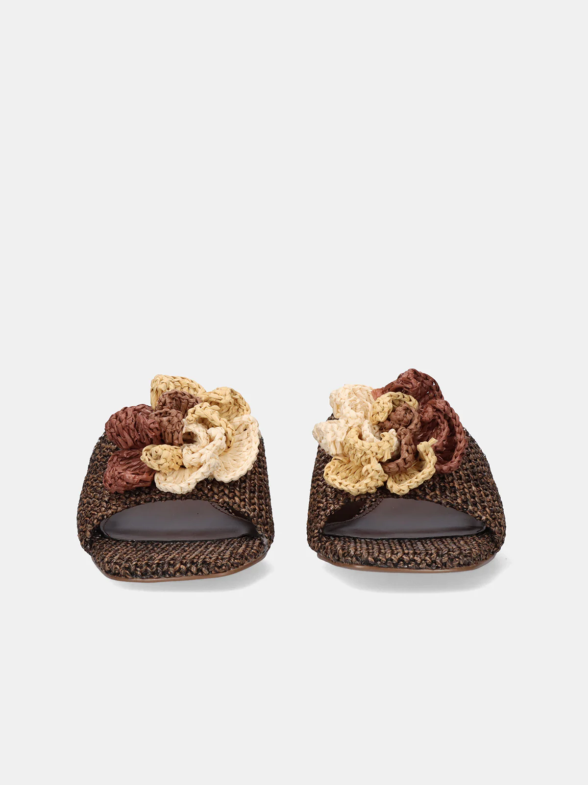 Mule em Ráfia Katy 401 Castanho - EXÉ  2