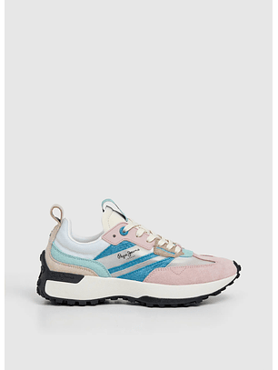 Ténis Lucky Translucent Azul e Rosa - Pepe Jeans