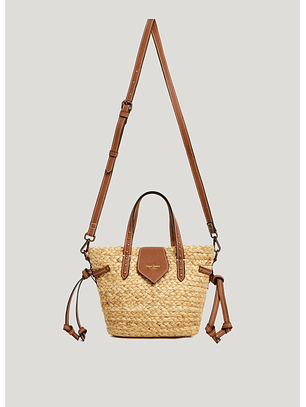 Mala em Ráfia PHEBI COAST Camel - Pepe Jeans 