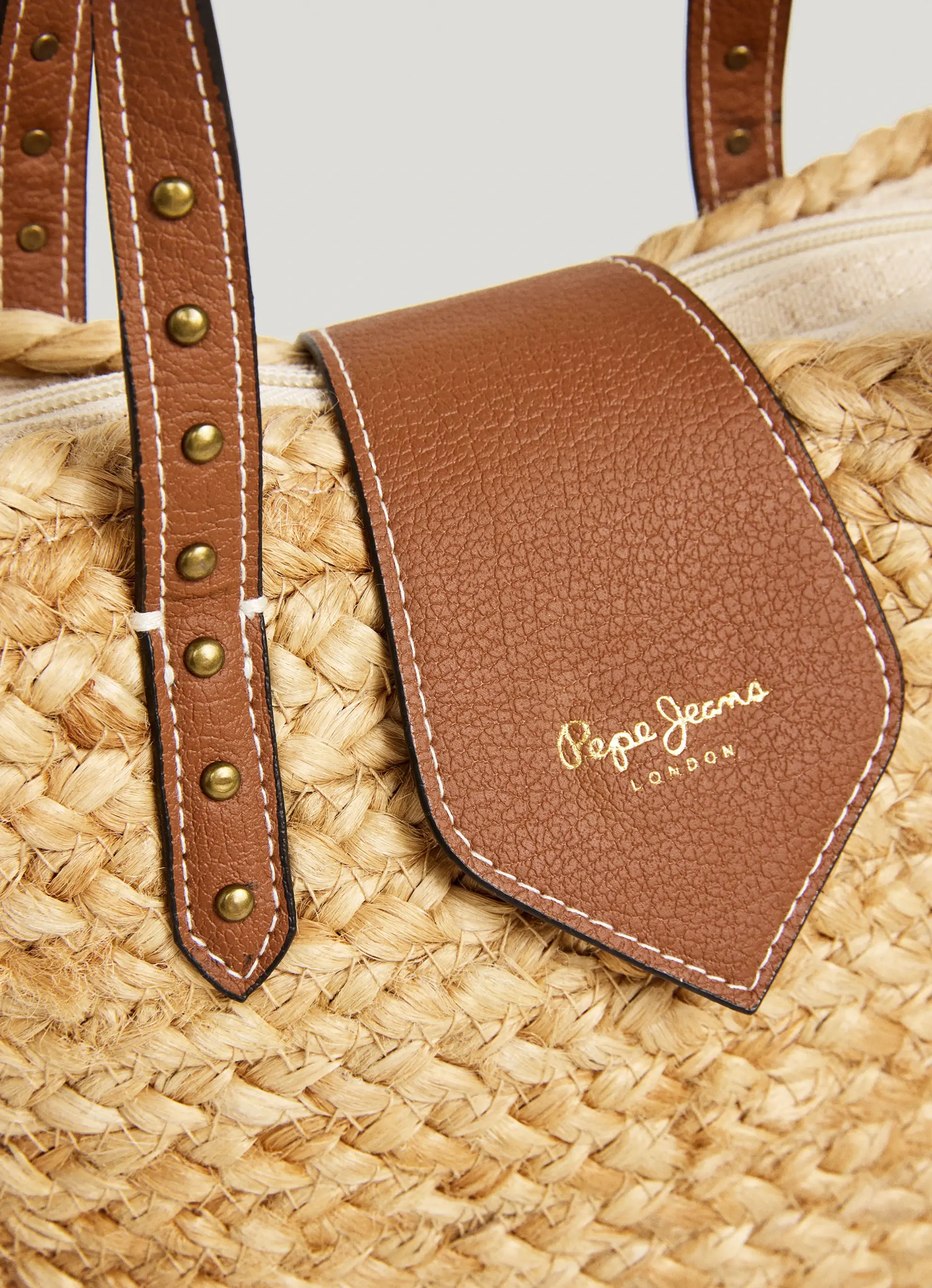 Mala em Ráfia PHEBI COAST Camel - Pepe Jeans  5