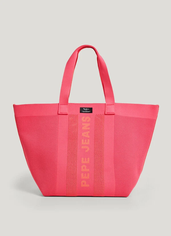 Mala de Ombro em Rede KNIT WINSLOW Rosa - Pepe Jeans 1