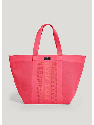 Mala de Ombro em Rede KNIT WINSLOW Rosa - Pepe Jeans