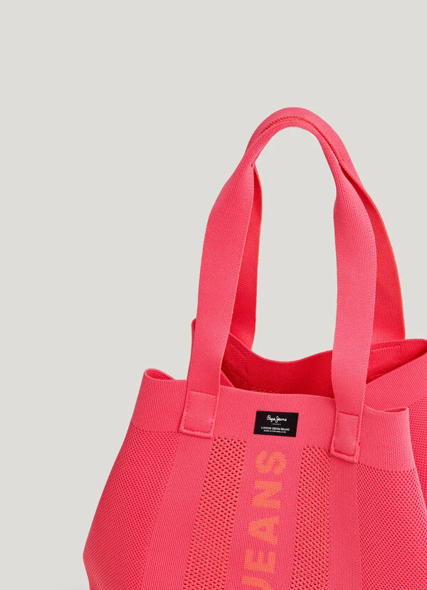 Mala de Ombro em Rede KNIT WINSLOW Rosa - Pepe Jeans 5