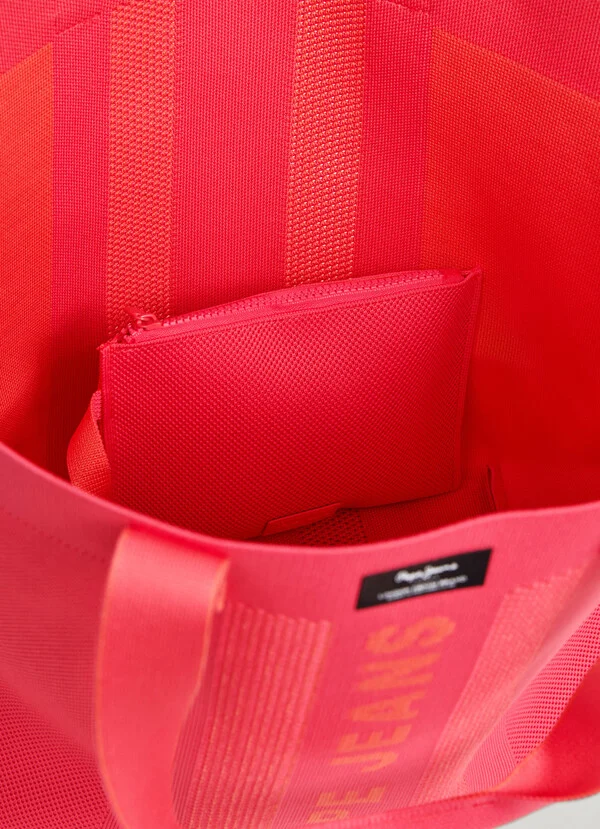 Mala de Ombro em Rede KNIT WINSLOW Rosa - Pepe Jeans 6