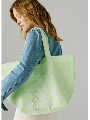 Mala de Ombro em Rede KNIT WINSLOW Lima - Pepe Jeans