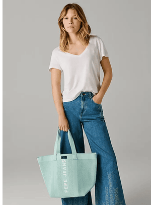 Mala de Ombro em Rede KNIT WINSLOW Azul - Pepe Jeans