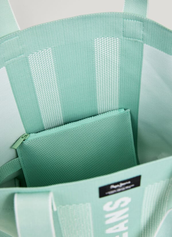 Mala de Ombro em Rede KNIT WINSLOW Azul - Pepe Jeans 6