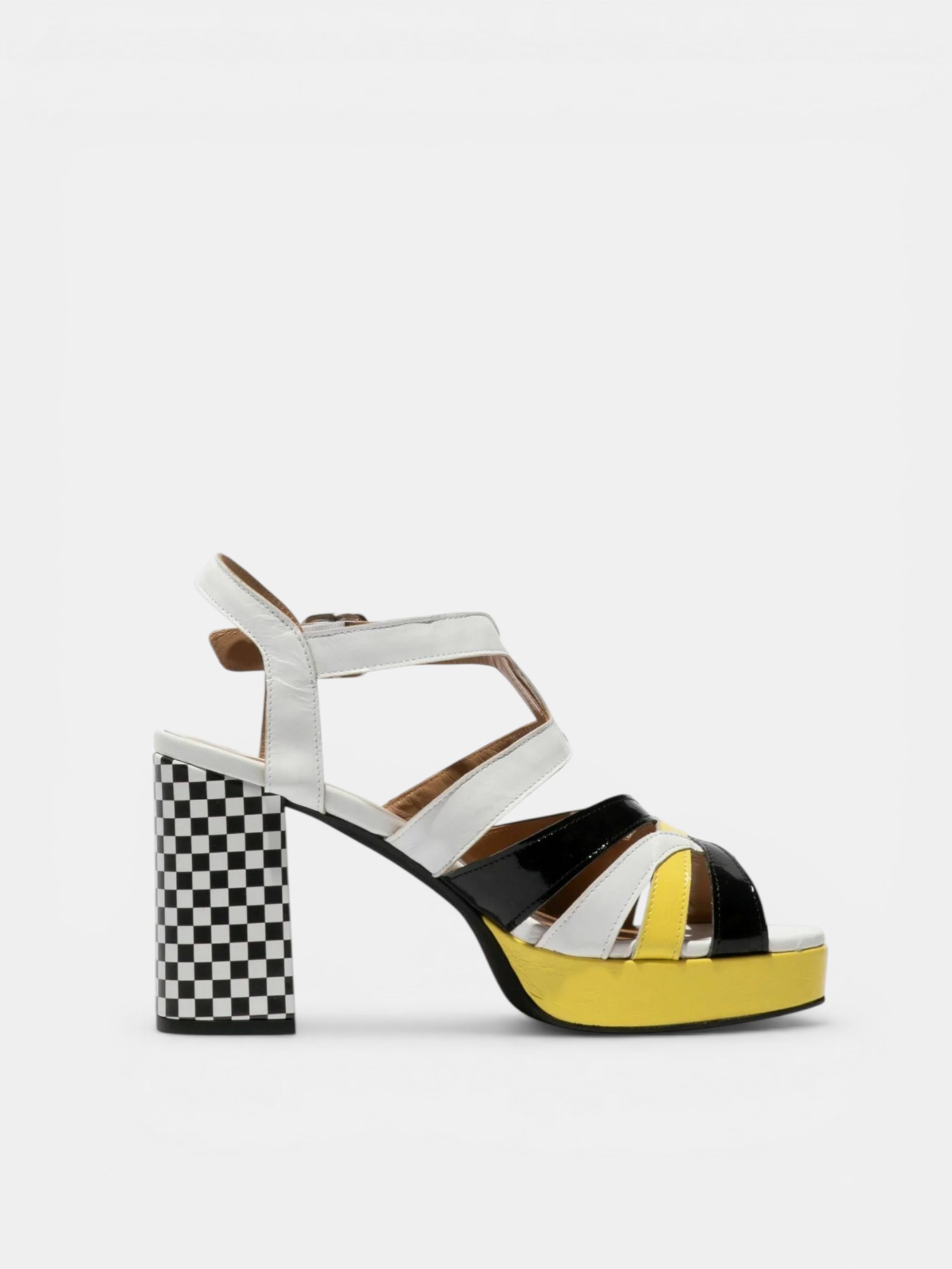 Sandália de Salto Etir Preto e Branco - Fly London  2