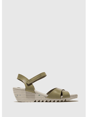 Sandália de Cunha ORAN Verde - Fly London