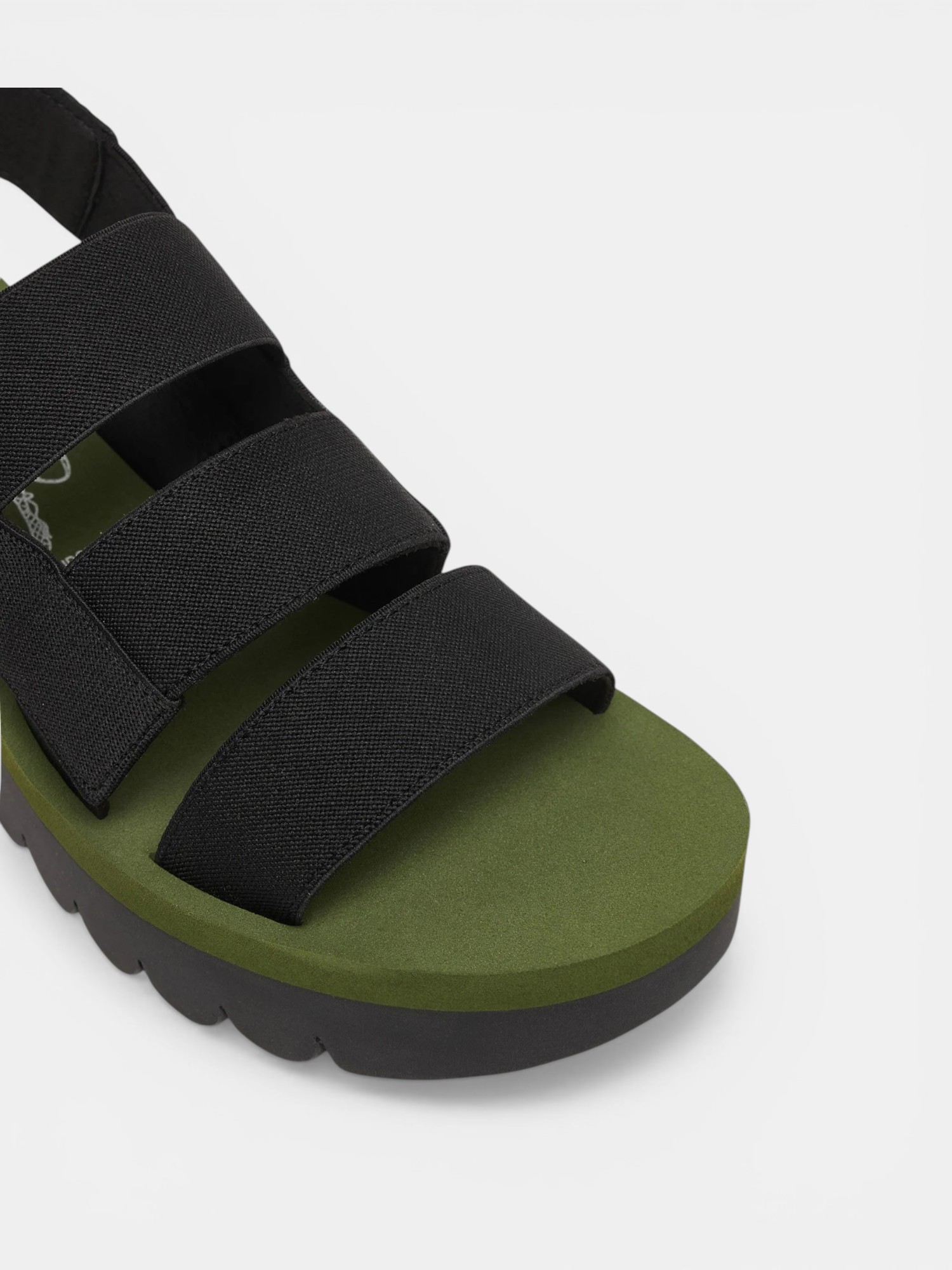 Sandália de Cunha YERE Preto - Fly London 5