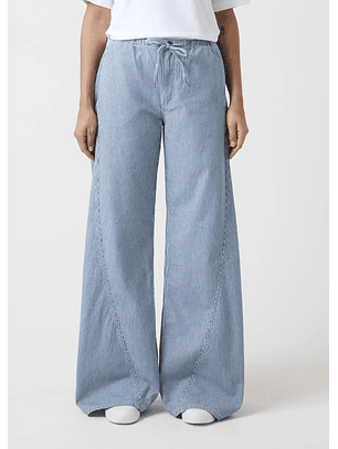 Calças com Riscas e Atilho Azul e Branco - Guess Jeans