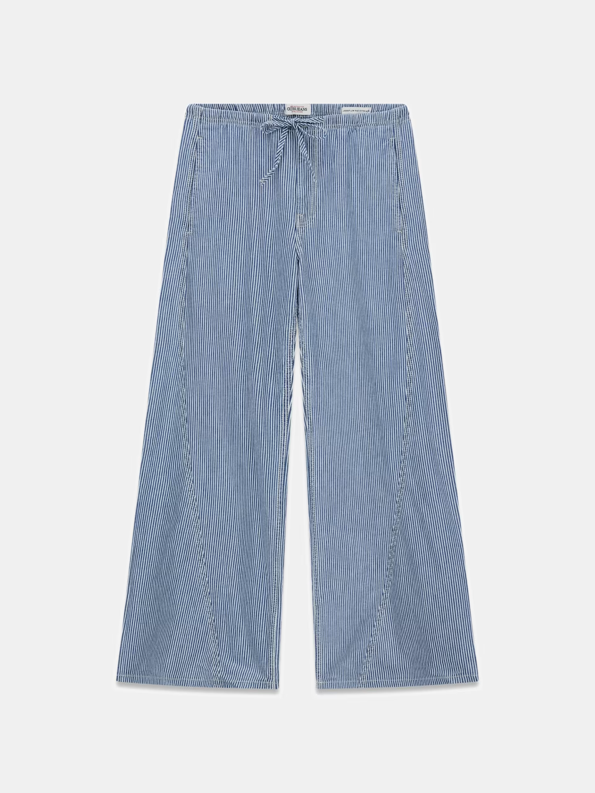 Calças com Riscas e Atilho Azul e Branco - Guess Jeans 2