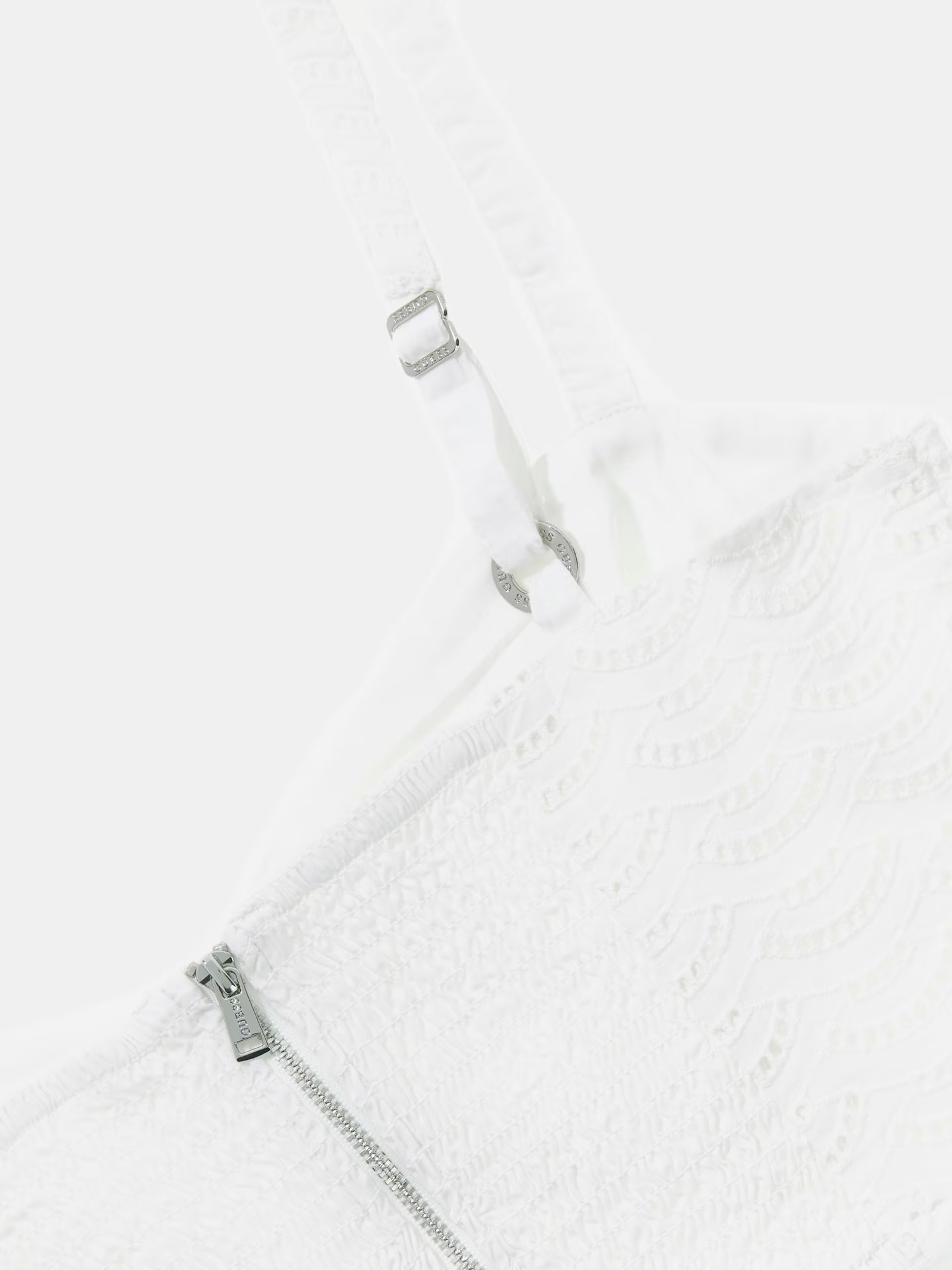 Crop Top em Bordado Inglês Branco - Guess   5