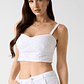 Crop Top em Bordado Inglês Branco - Guess   - vignette 1