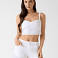 Crop Top em Bordado Inglês Branco - Guess   - vignette 2