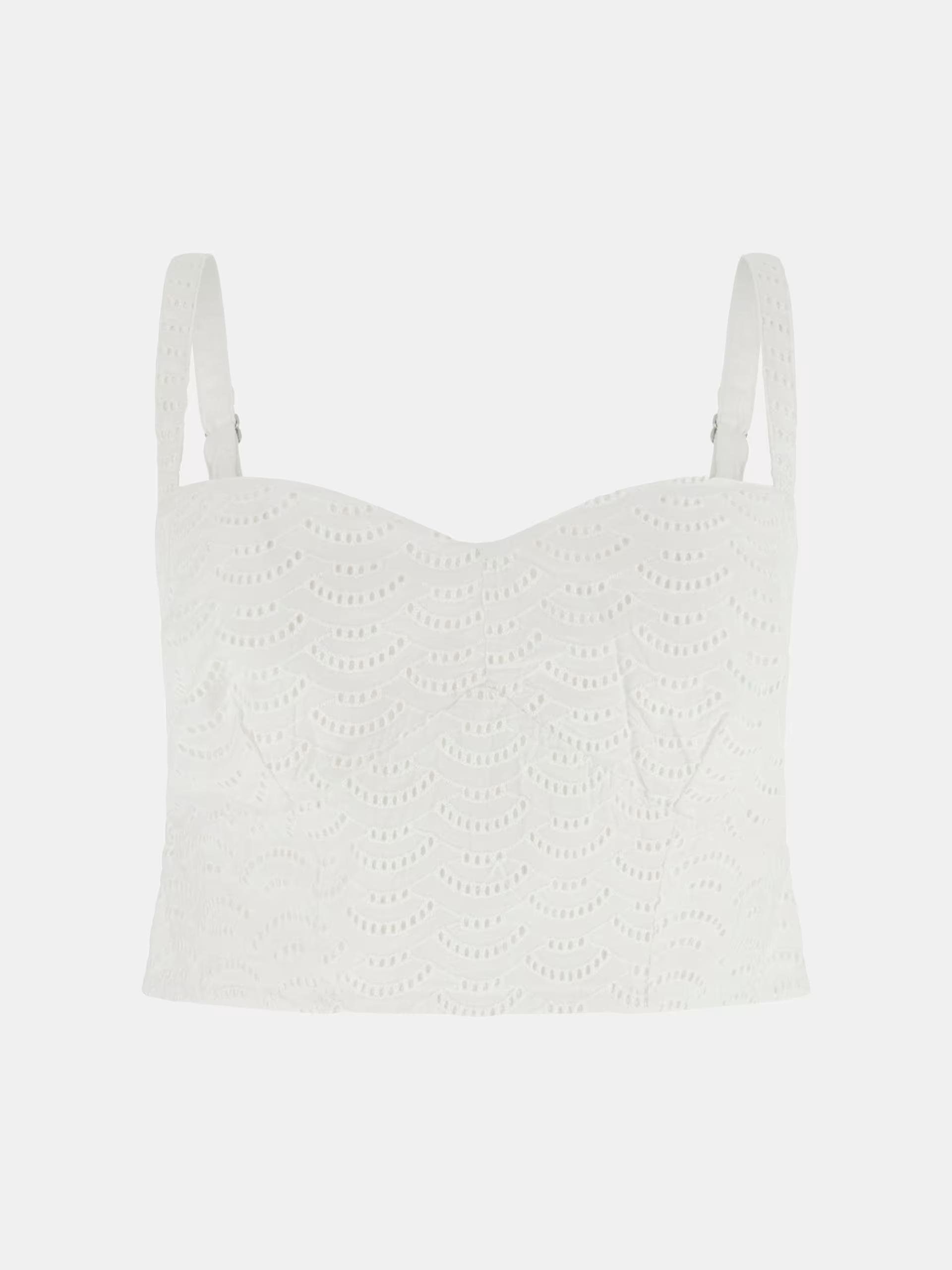Crop Top em Bordado Inglês Branco - Guess   6