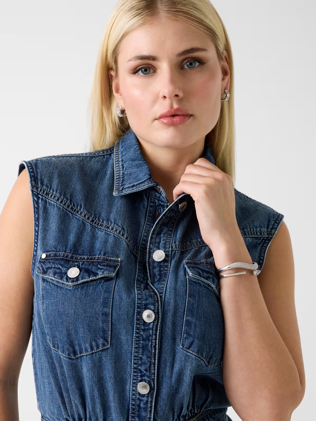 Vestido em Malha ARISA  Azul - Guess 6